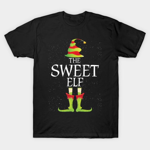 Sweet Elf Family Matching Christmas Group Funny Gift T-Shirt by Davishasari